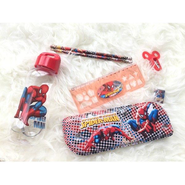 

Paket Ujian - Paket Alat Tulis - Paket Puzzle Anak Stationary Set / Kotak Pensil Spiderman Set Botol