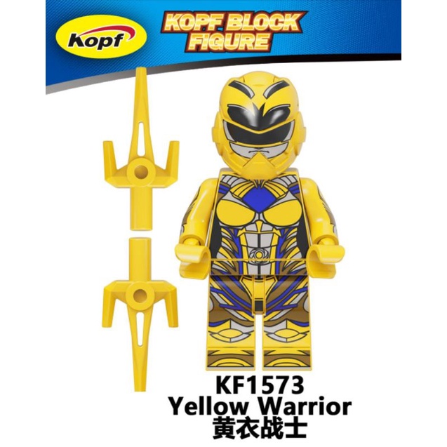 [DJ] lego robot power ranger KF1573 warrior in pink black white green soldier red yellow blue super 