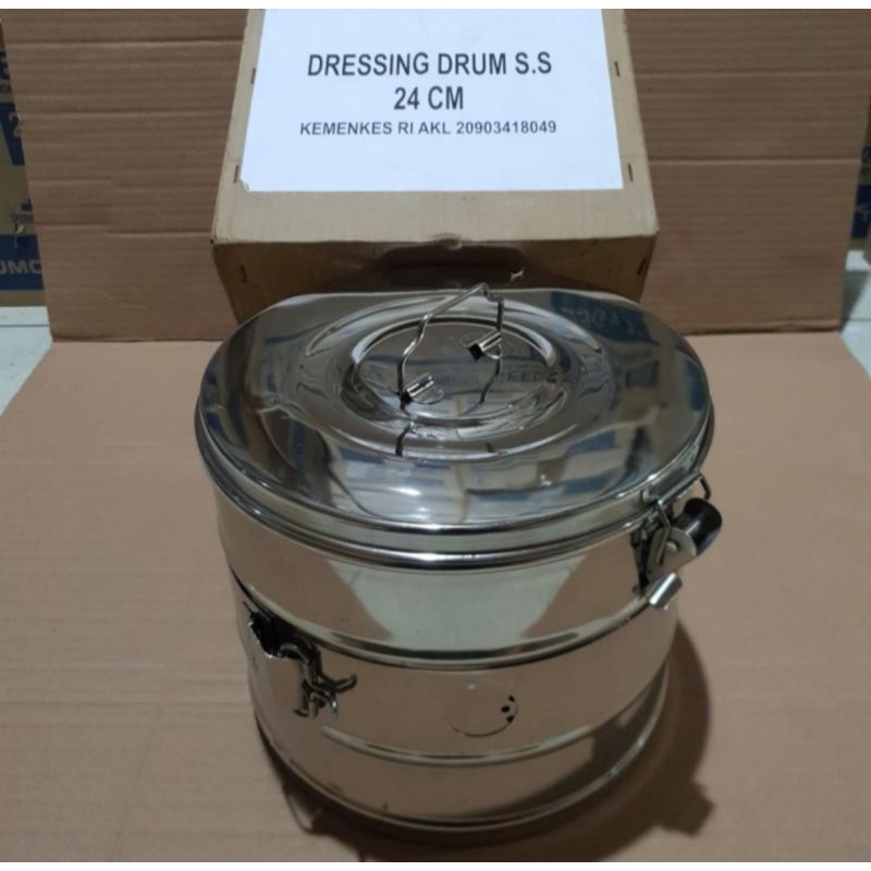 Tromol 24cm / Dressing Drum 24 cm / Tromol kasa / Tromol Verban