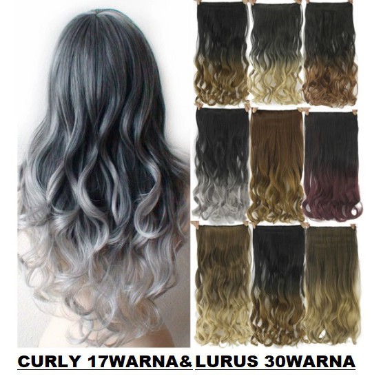 Hair clip Murah Big Layer Lurus Rambut 60cm / Hairclip