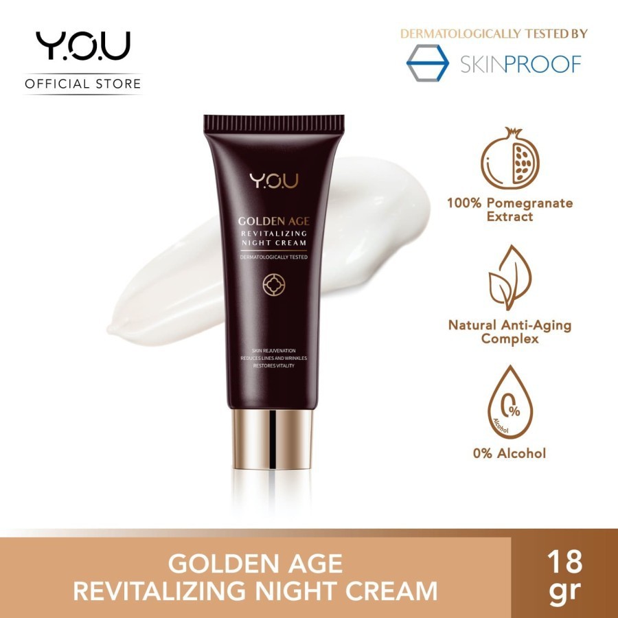 ★ BB ★  Y.O.U Golden Age Revitalizing Night Cream 30gr | Y.O.U Golden Age Illuminating Day Cream 30