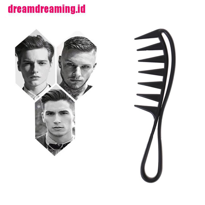 Sisir Rambut Model Gigi Lebar Warna Hitam Untuk Pria