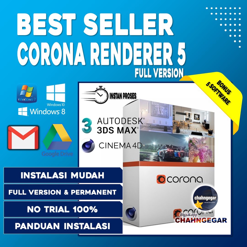 Software Design Corona Renderer 8 Plugin 3ds Max &amp; Plugin Cinema 4D Vray 3D Design