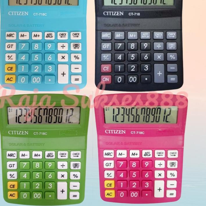 

Bisa COD Kalkulator Citizen 718 Warna Warni KALKULATOR CITIZEN CT 718 WARNA 12 DIGIT