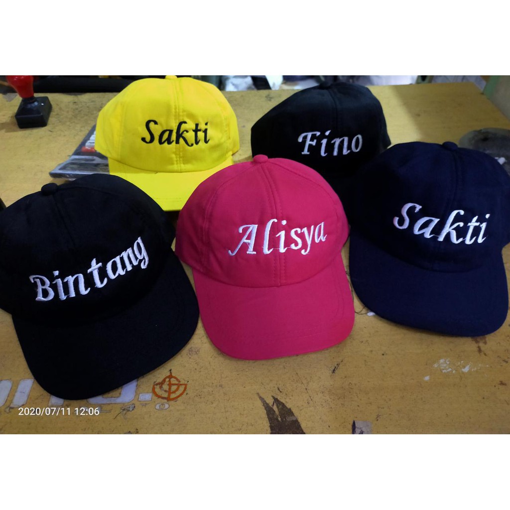 TOPI ANAK FREE BORDIR NAMA