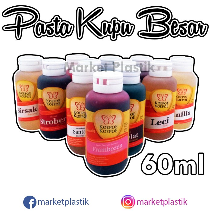 

Koepoe Koepoe Pasta Besar/ Perisa Dan Pewarna/Pasta Kupu-Kupu 60ml