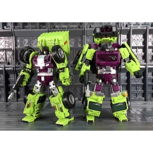 Transformer Jinbao Builder Devastator Scrapper & Mixmaster Set B