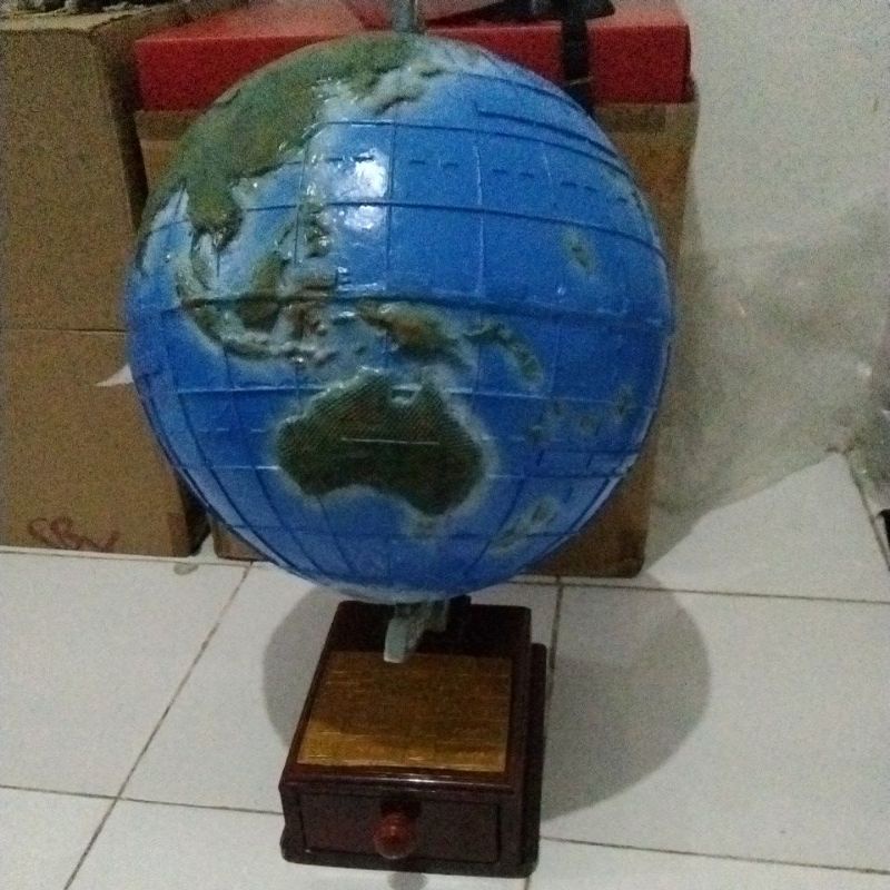 globe braille bola dunia timbul diameter 42,5cm