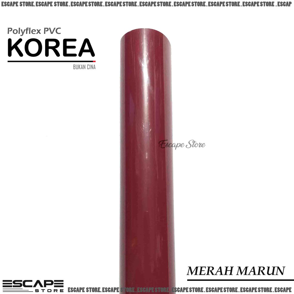 Polyflex PVC Korea . Poliflex PVC Korea Meteran Murah - Merah Marun