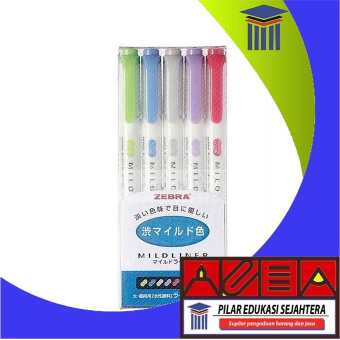 

HIGHLIGHTER PEN | STABILO ZEBRA MILDLINER BIRU (5 SET)