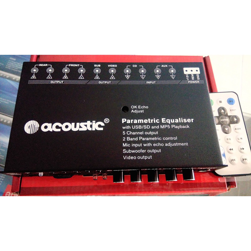 EQUALIZER/pre amp ACOUSTIC MOBIL MP3/MP4/MP5 langsung out video