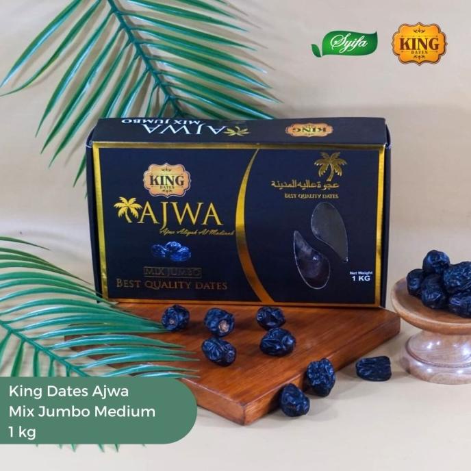 

Kurma Ajwa Madinah 1 Kg Jumbo Besar Kurma Nabi Rosul King Date Premium Pwjp_Qy14Z