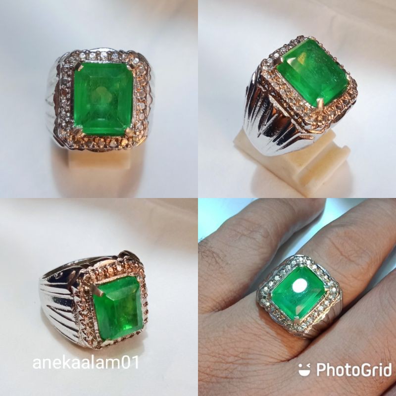 Cincin Batu PERMATA JAMRUD KALIMANTAN Natural (JAMKAL)