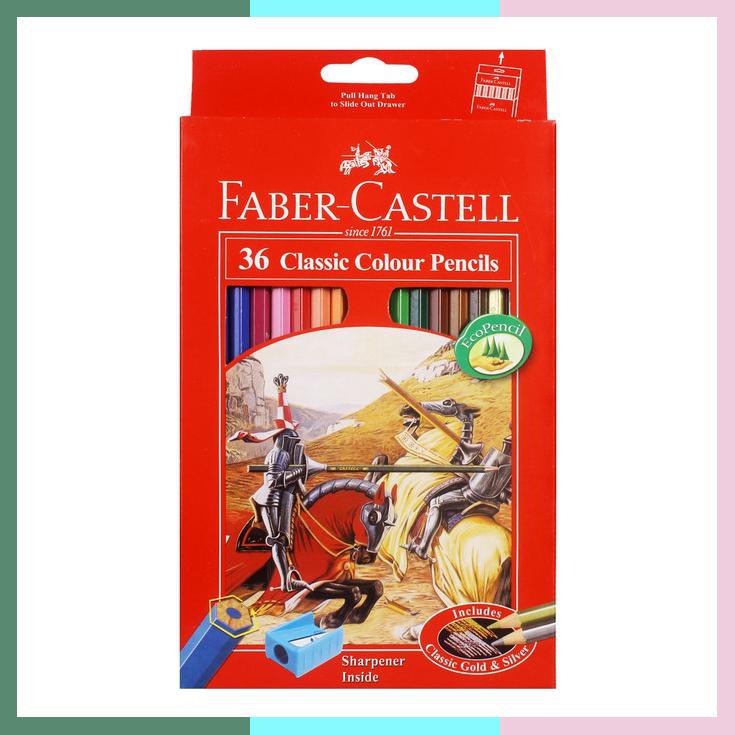 

Pensil Warna Faber Castell 36 Classic / Free Rautan