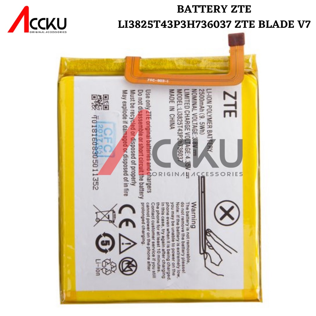 BATERAI BATTERY ZTE BLADE V7 Li3825T43P3H736037 ORIGINAL 99