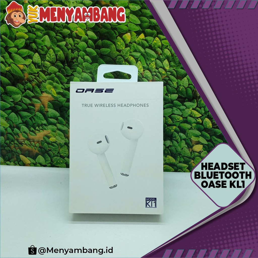 41388 | HF-Oase KL1 | Headset True Wireless Headphones Bluetooth Oase KL1 Putih