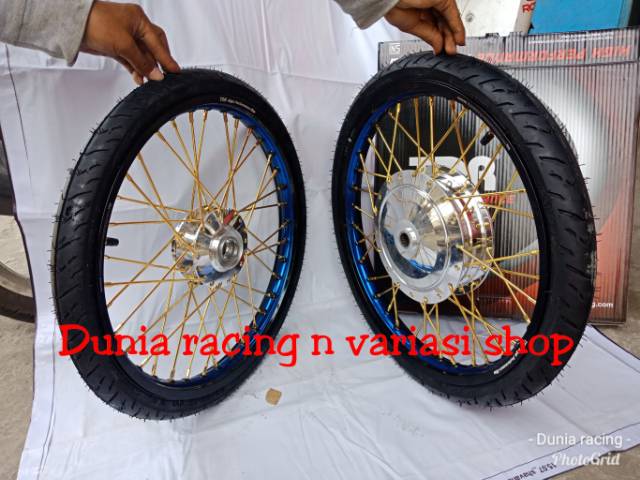 Velg TDR ring 17 Beat Vario 110 Mio Xeon Fino Mio m3 X ride Nouvo Scoopy Vario 125 Vario 150 Beat street esp sama ban luar dalam stel