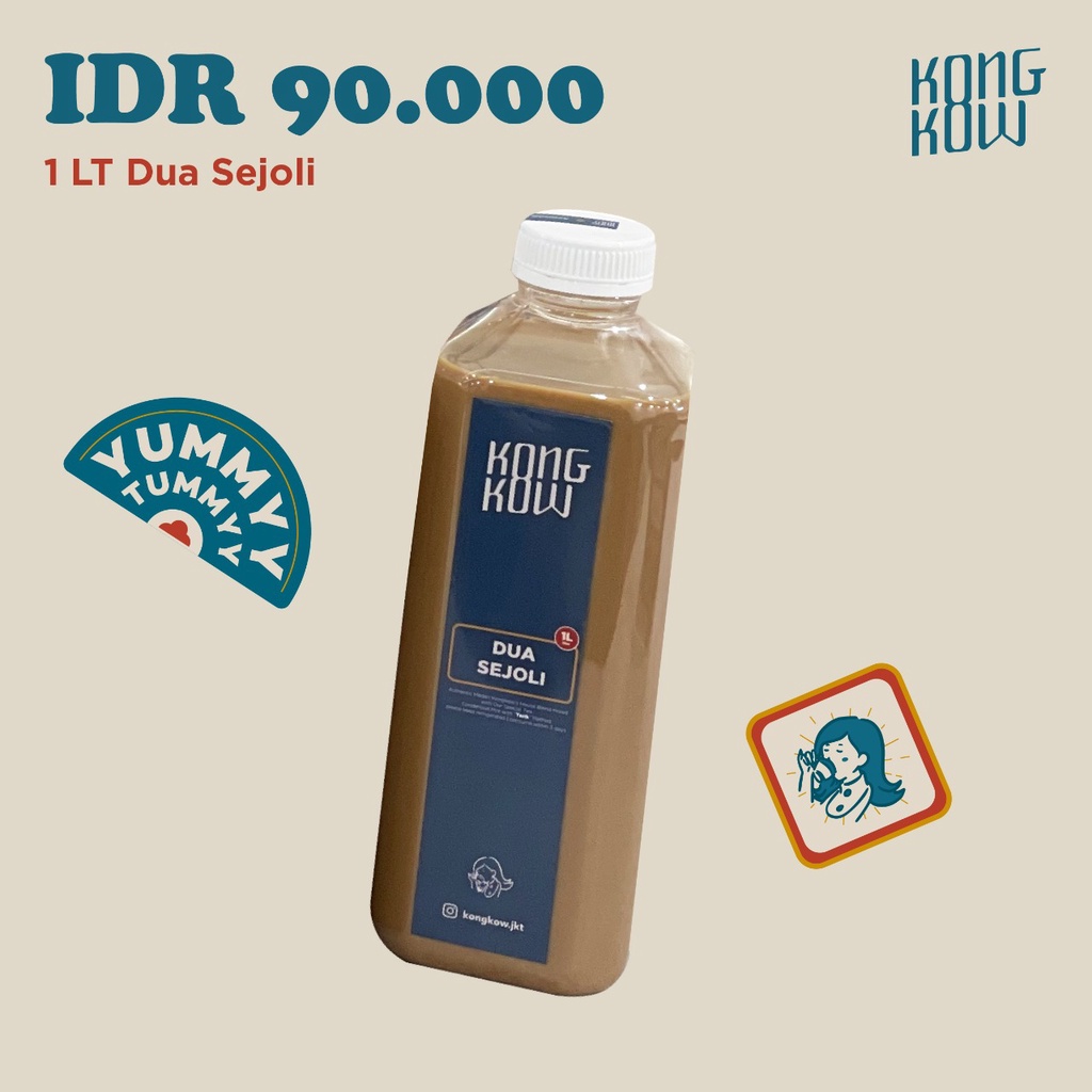 

DUA SEJOLI 1 Liter ( PERPADUAN KOPI & TEH SPECIAL KONGKOW)