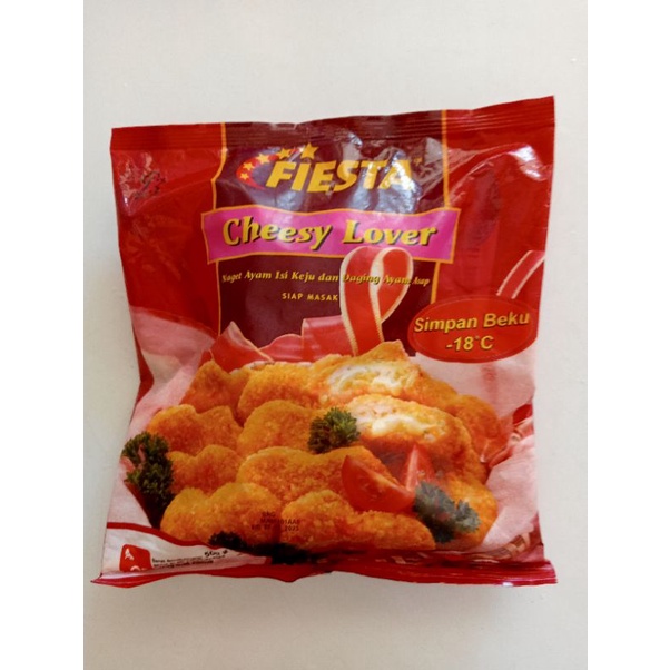 

naget ayam isi keju cheesy lover 500g fiesta