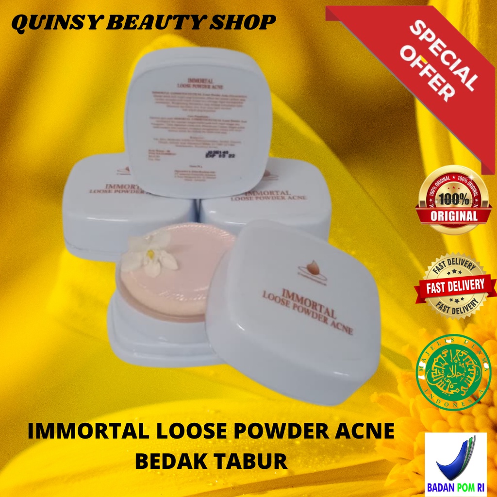 Immortal loose powder acne--bedak tabur jerawat