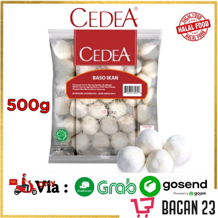 Cedea Baso Ikan (500gr) / Bakso Ikan Frozen Food / Bacan23 - Bacan 23