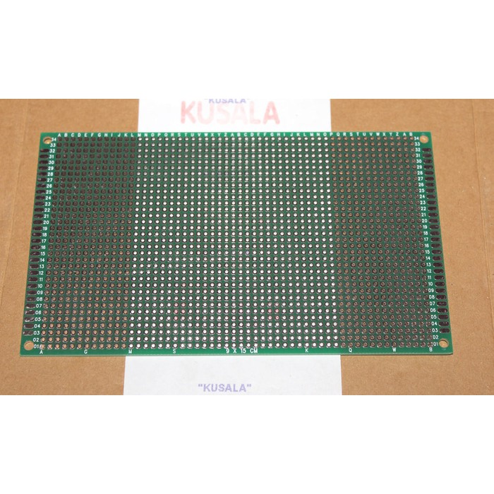 PCB Lubang Fiber 9 x 15 cm / PCB Lubang Double Layer