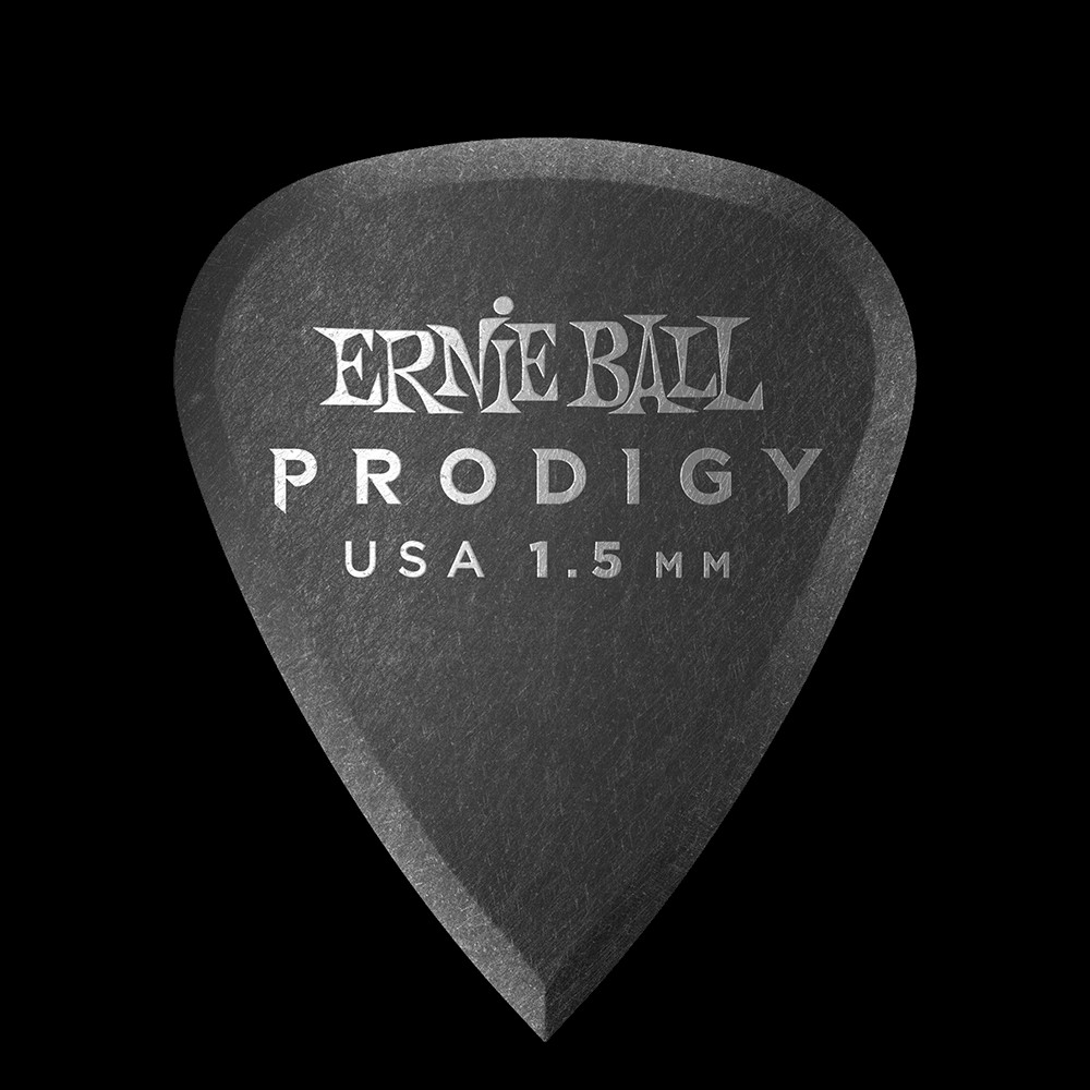 Ernie Ball 1.5mm Black Standard Prodigy Picks 6Pack P09199