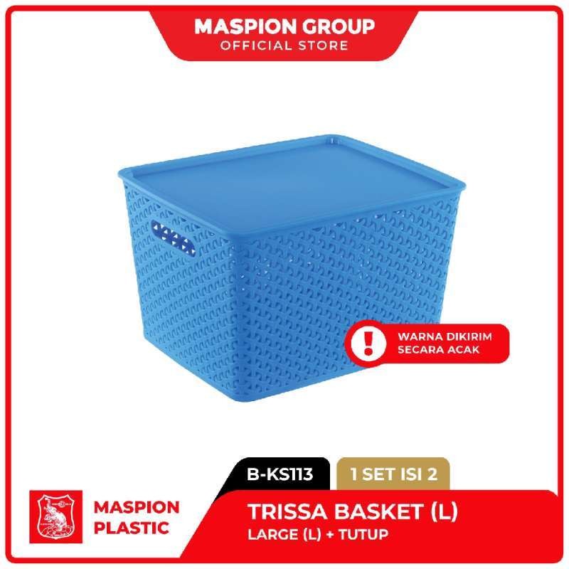 Maspion Keranjang Serbaguna Trissa/Trissa Basket 18,9 Ltr (L) + Tutup