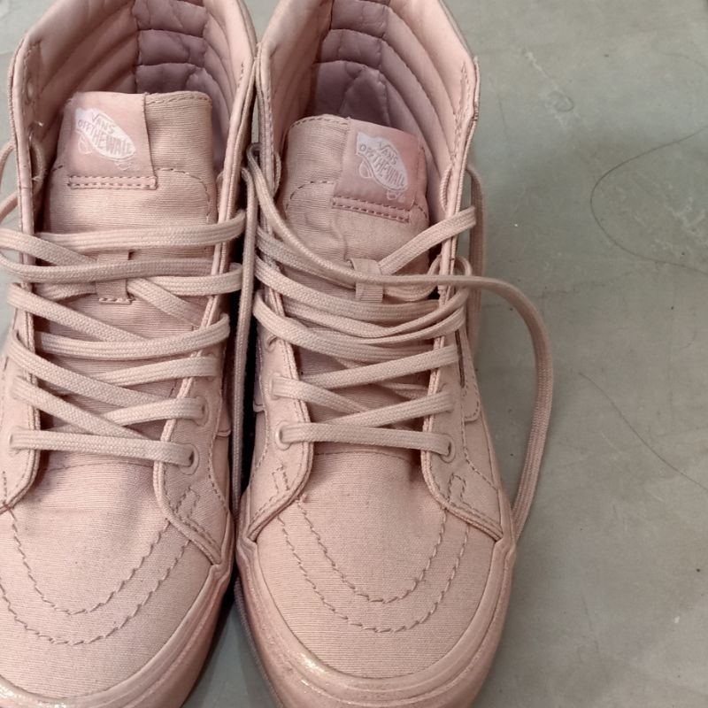 Vans SK8-Hi Slim Metallic Glitter Silver Pink Original US (Preloved)