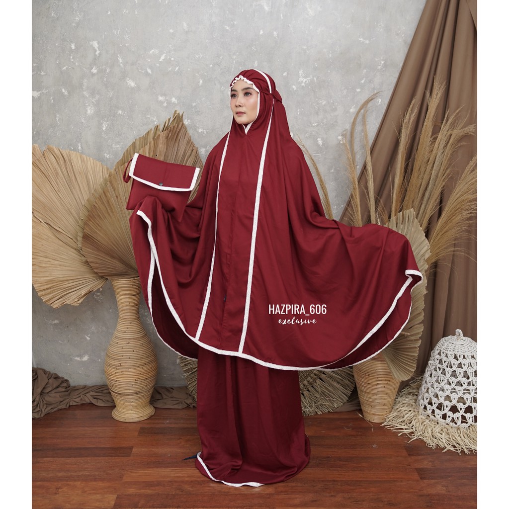 Mukena Dewasa Rayon Premium Renda Treveling 2 Jumbo