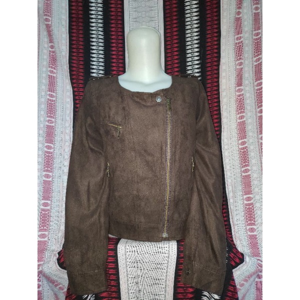 jaket crop preloved jaket motor jaket wanita murah jaket suede jaket coklat jaket kekinian