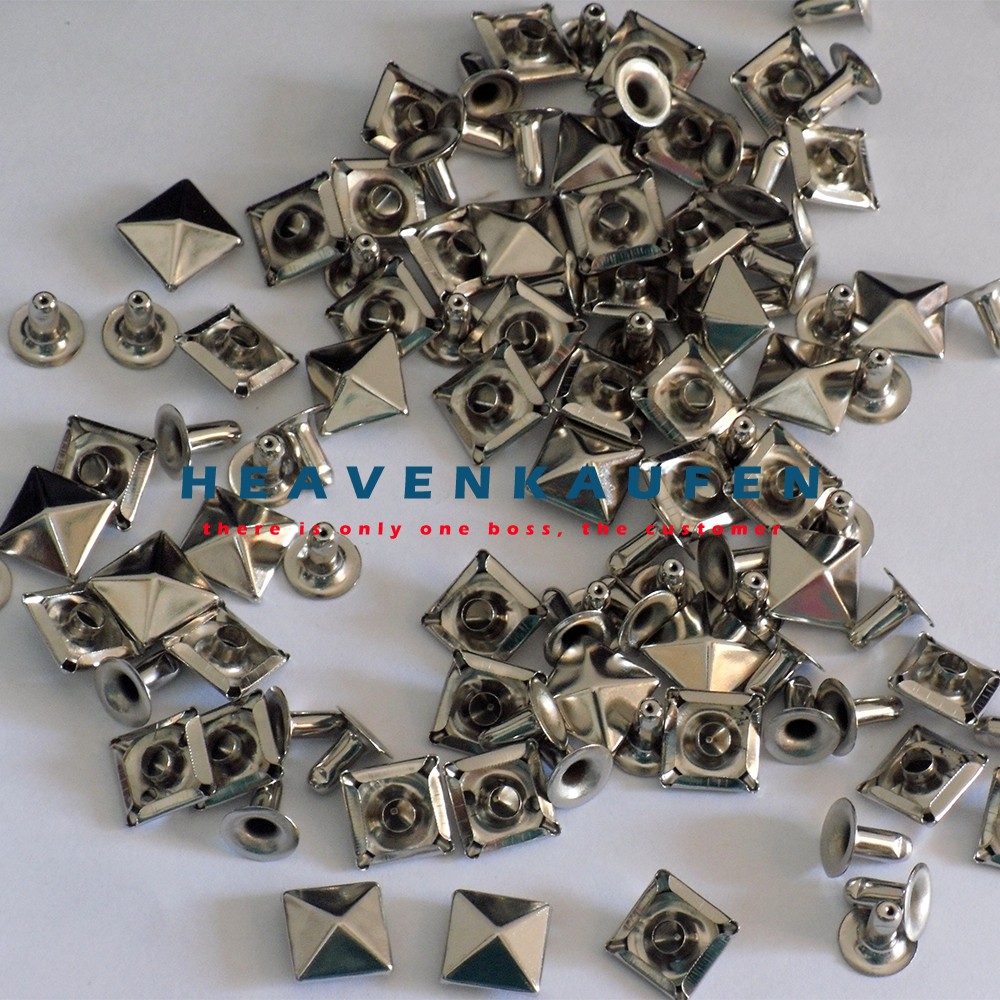 Paku Keling  Piramid Pyramid Rivet Studs Nikel Harga Per 