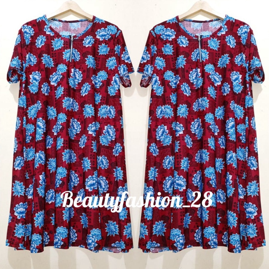 DASTER ALMA BAJU ATASAN WANITA MAT JERSEY KOREA SUPER JUMBO DRES/S MAYUNG