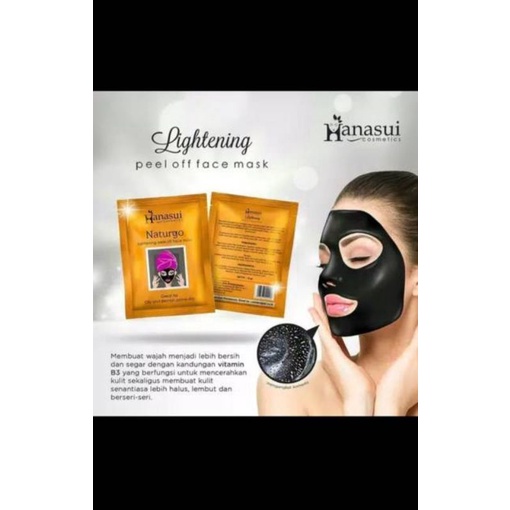 HANASUI NATURGO/NATURGO GOLD/MASKER WAJAH/BPOM/1 BOX 10 PCS