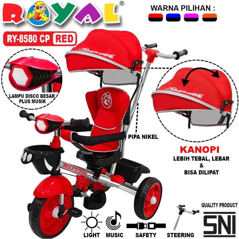 Sepeda Anak Roda 3 Tiga RY-8580 / RY-9380 / RY-9680 / AT-7713 / AT-7702 / AT-7711 / ET-1267 / ET-126