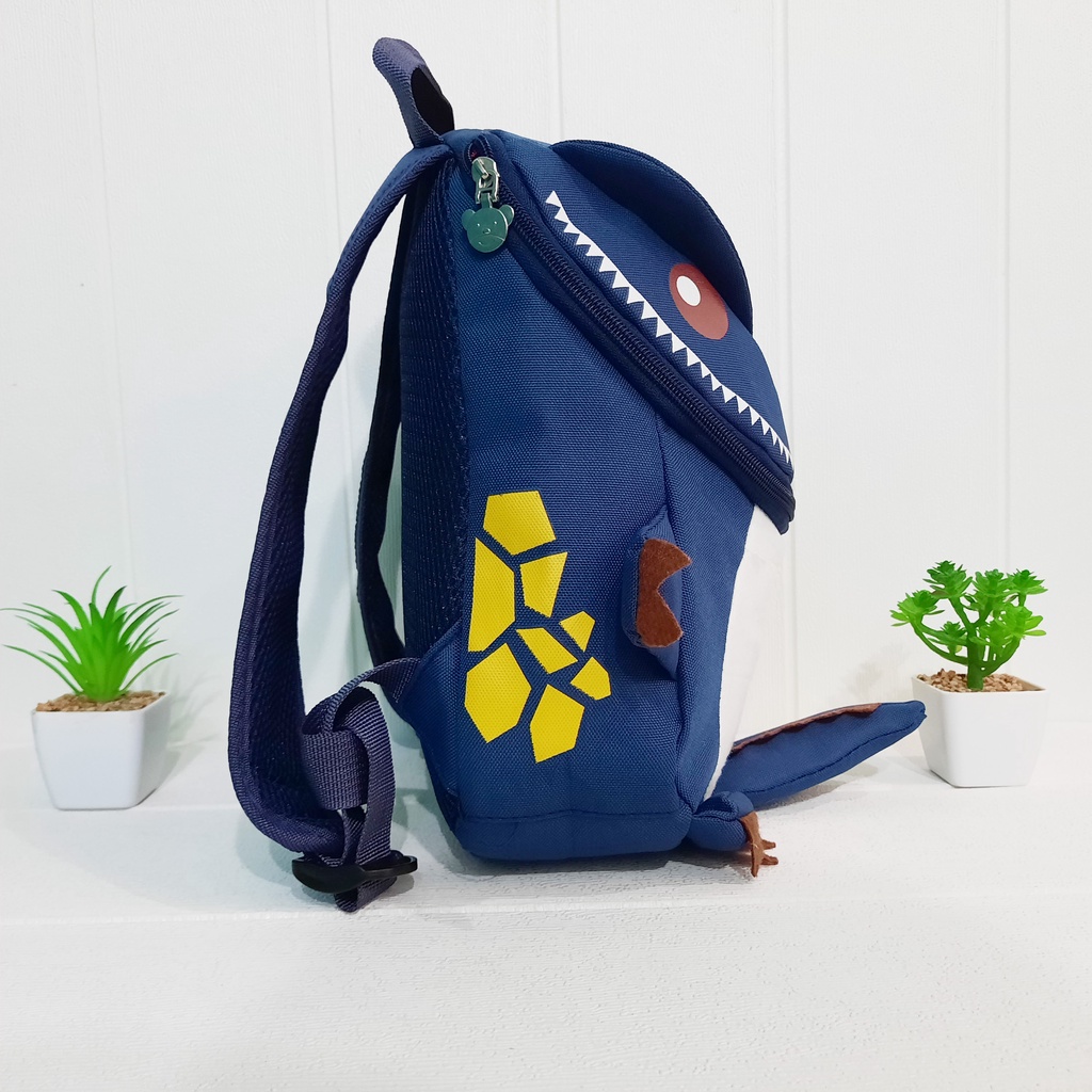 Tas Dino Saurus 3D Ransel Anak Laki laki Sekolah Paud