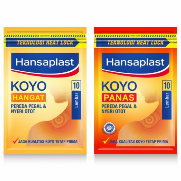 ★ BB ★ Hansaplast Koyo Hangat Resealable - Koyo Panas Resealable - 10 Sheets