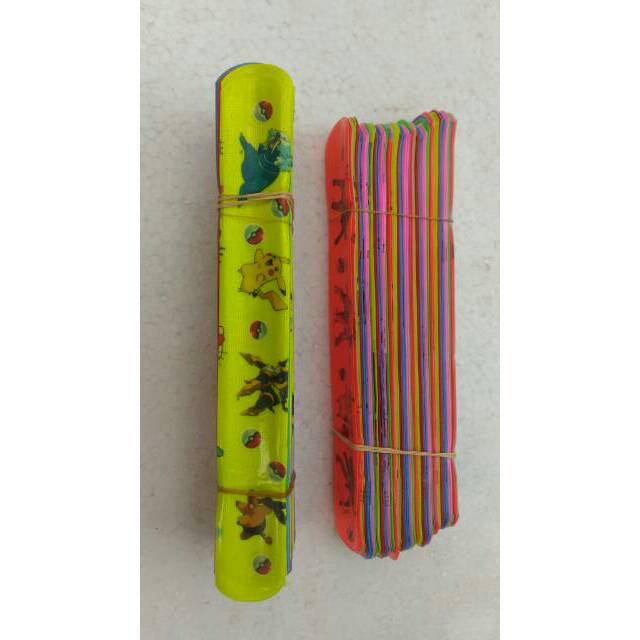 MAINAN JADUL PENGGARIS GELANG SLAP SNAP BRACELET - 100 PCS - MURAH