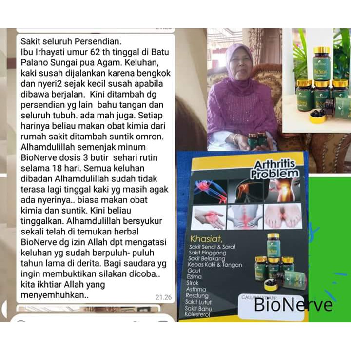 6 BIO NERVEE, Bio Nerve Asli, Asli Bio Nerve, Garansi Bio Nerve, Best Seller Bio Nerve