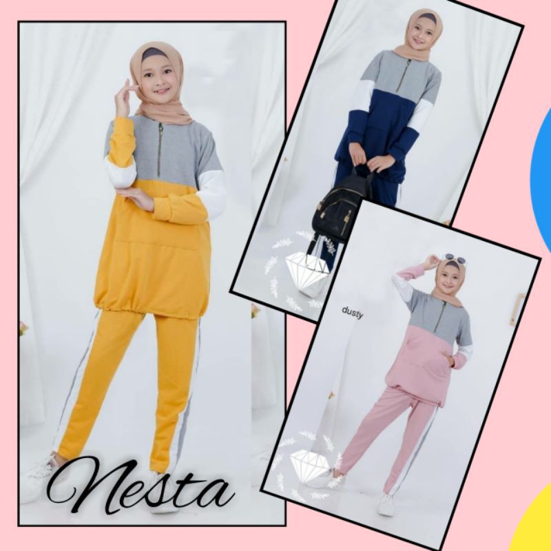 Baju Olahraga Anak Perempuan 2020 Muslim anak perempuan set / Baju Olahraga Sepeda Perempuan sport