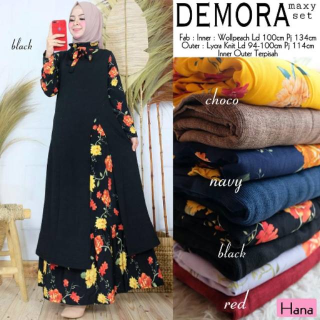 DEMORA MAXY SET | GAMIS MODERN | WOLLPEACH LYCRA KNIT