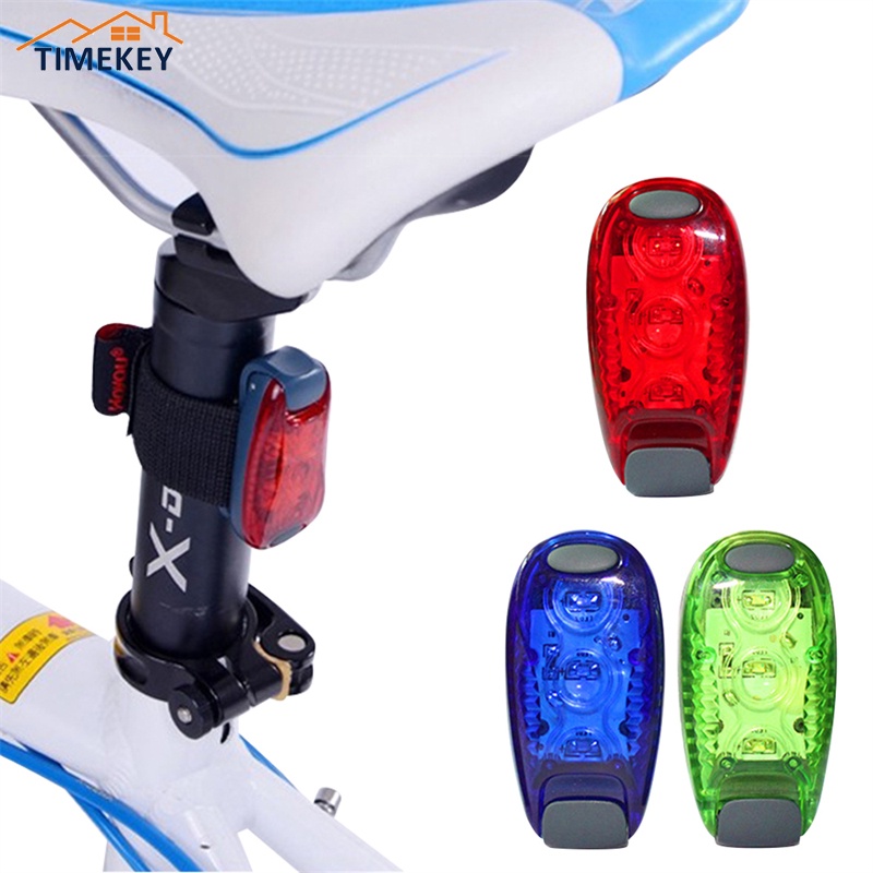 Tk 1pc Lampu Depan / Belakang Sepeda Anti Air Untuk Bersepeda Malam Hari