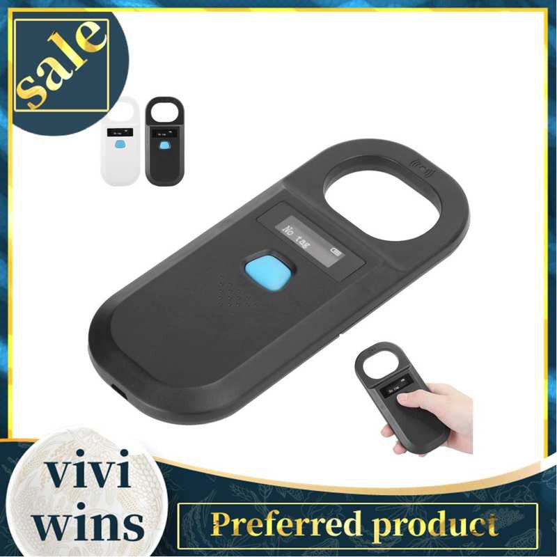 Viviwins Portable Animal Microchip Tag Barcode Scanner Pet Rfid Chip Reader Oled Display Shopee Indonesia