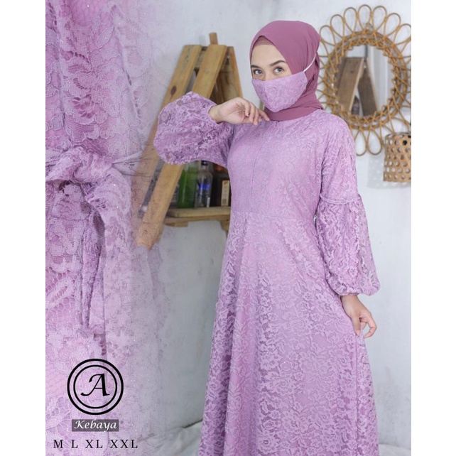 DRESS BRUKAT MEWAH| GAMIS BRUKAT BUSUI TANGAN BALON BUSUI| GAMIS PESTA| GAMIS BRUKAT BUSUI| GAMIS KEBAYA| KEBAYA| KEBAYA BRUKAT| GAMIS| GAMIS KONDANGAN| GAMIS WANITA