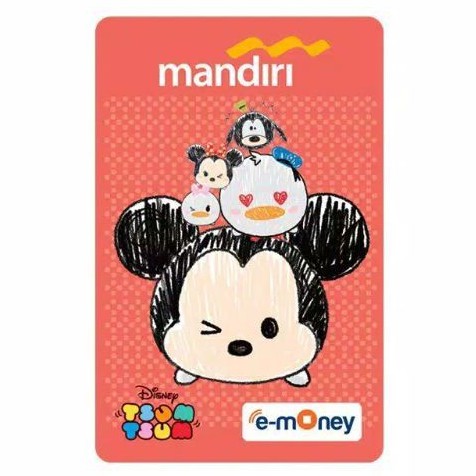 eMoney Card Disney Seri TSUM - TSUM - MICKEY MOUSE ORI /Like eTOLL Tapcash Flazz or Brizzi