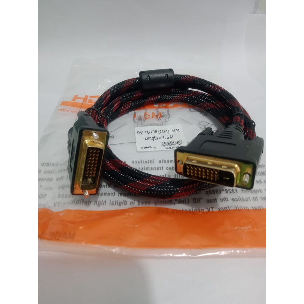 Kabel DVI 24+1 Dual Link 1,5Meter Jaring