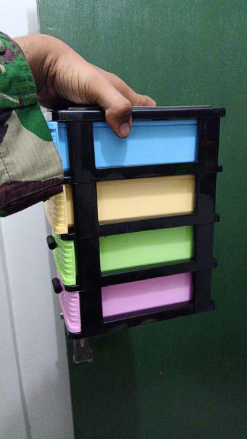 Laci Kecil 4 Susun Mini Container Kontainer Warna Kombinasi