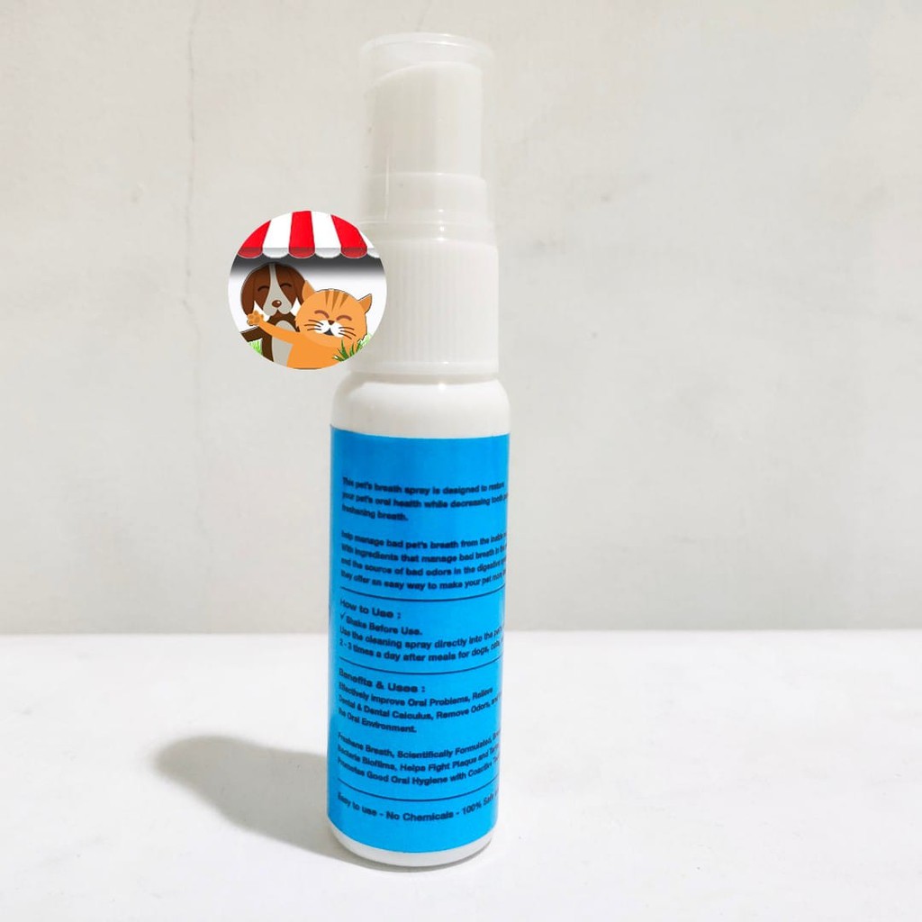 Herbs Sweet Breath - Penghilang Bau Mulut Kucing Anjing Dental Spray