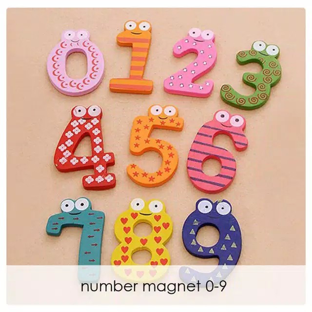 MAINAN EDUKASI KAYU HURUF ANGKA - Wooden Magnetic Alphabet and Numbers