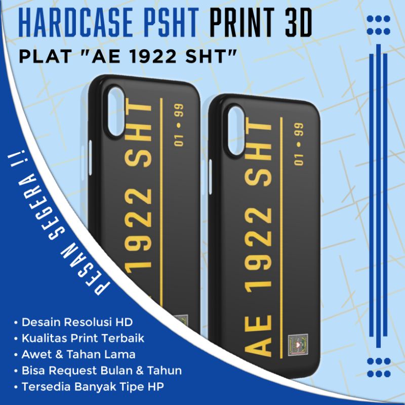 HARDCASE PSHT "PLAT AE" PREMIUM - FULLPRINT 3D TERSEDIA BANYAK TIPE HP